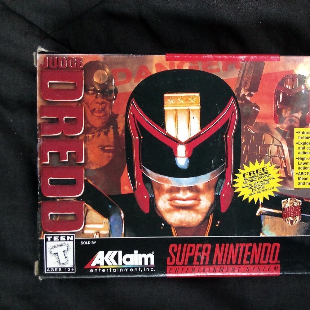 Judge Dredd Super Nintendo Game SNES CIB